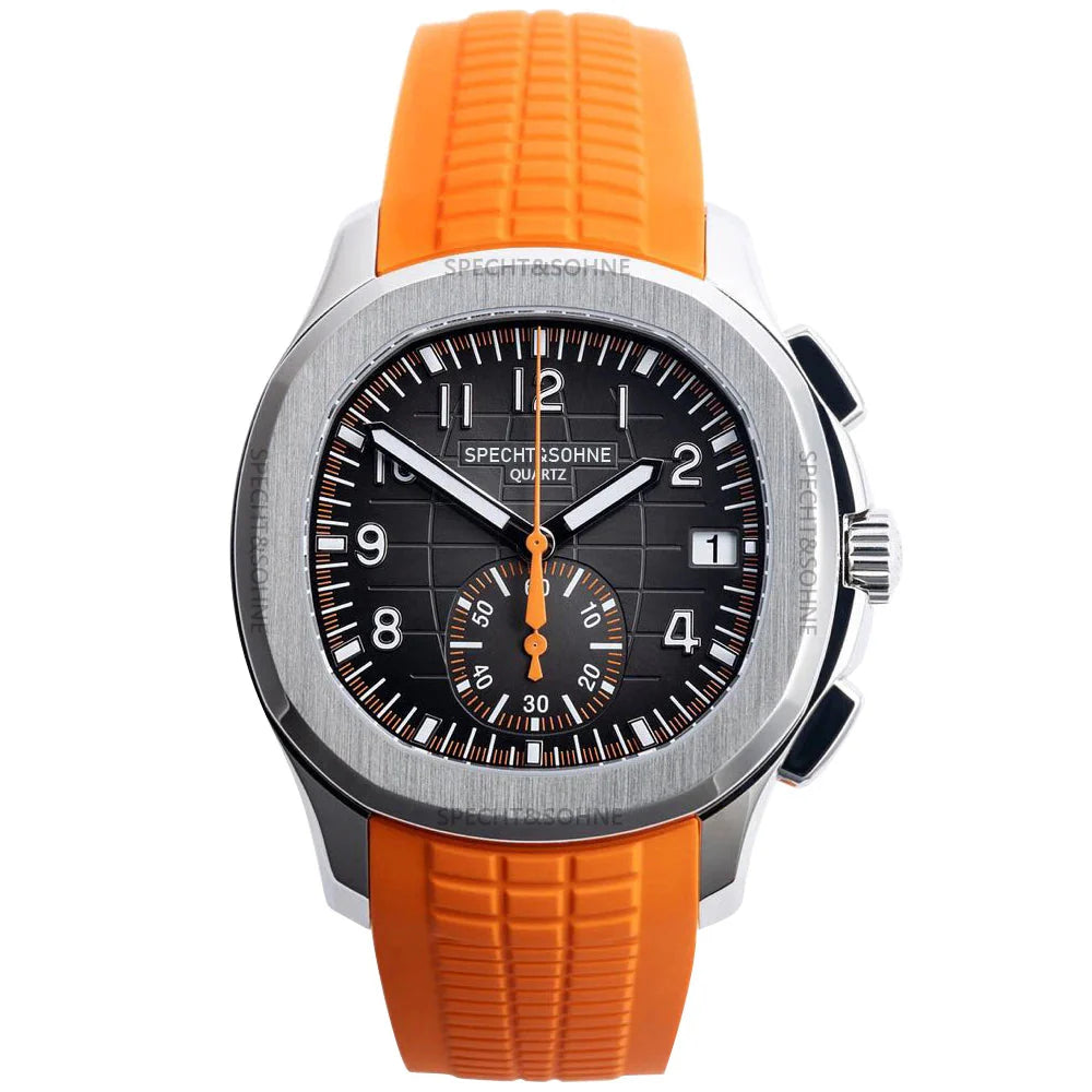 Specht & Sohne SP0006 Orange Rubber Quartz Watch – WatchBoyz
