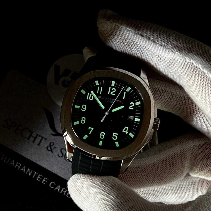 Specht & Sohne SP0008 Black Rubber Automatic Watch 03