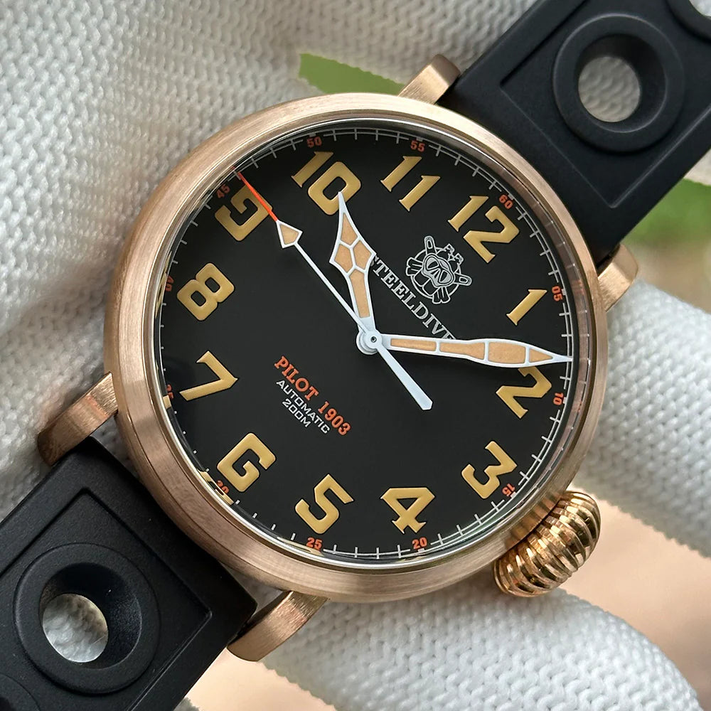 Steeldive SD1903S 200M CUSN8 Bronze Pilot Men Watch – WatchBoyz