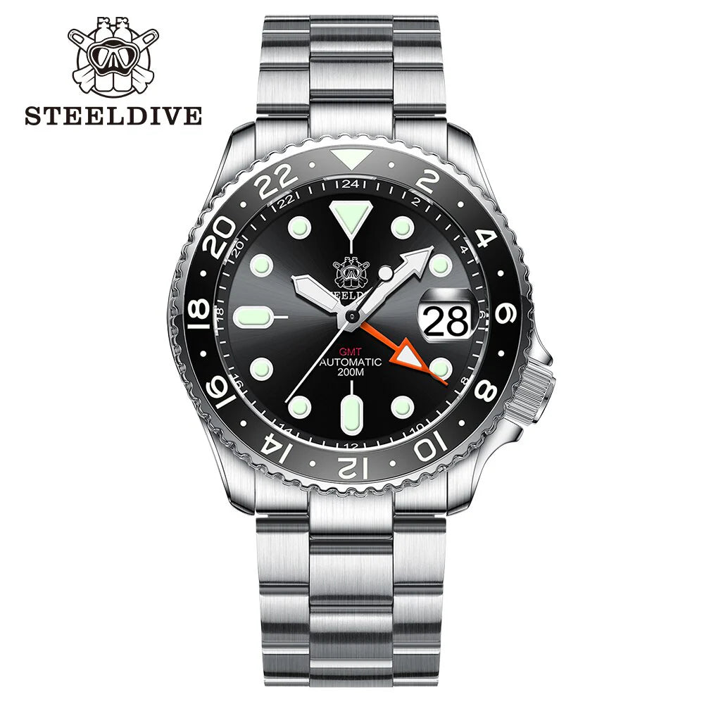 Steeldive SD1994 NH34 GMT 200M Automatic Watch