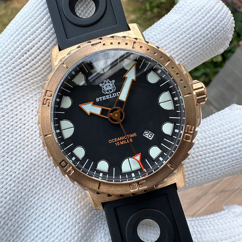 Steeldive SD1982S CUSN8 Bronze 46.5MM 25000M Dive Watch – WatchBoyz