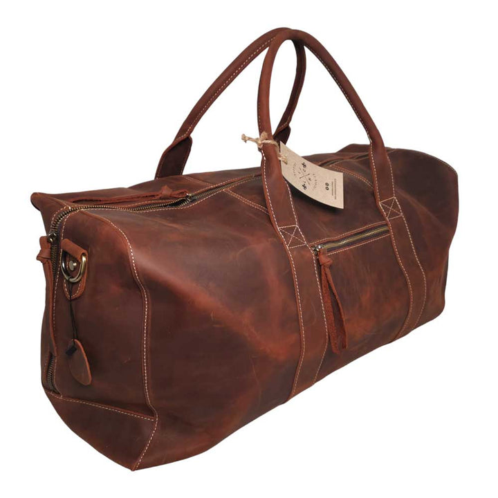 Kilimanjaro Genuine Full Grain Crazy Horse Leather Duffle Bag