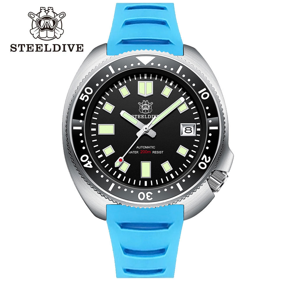 Steeldive SD1970 6105 V2 FKM Rubber Strap Edition WatchBoyz