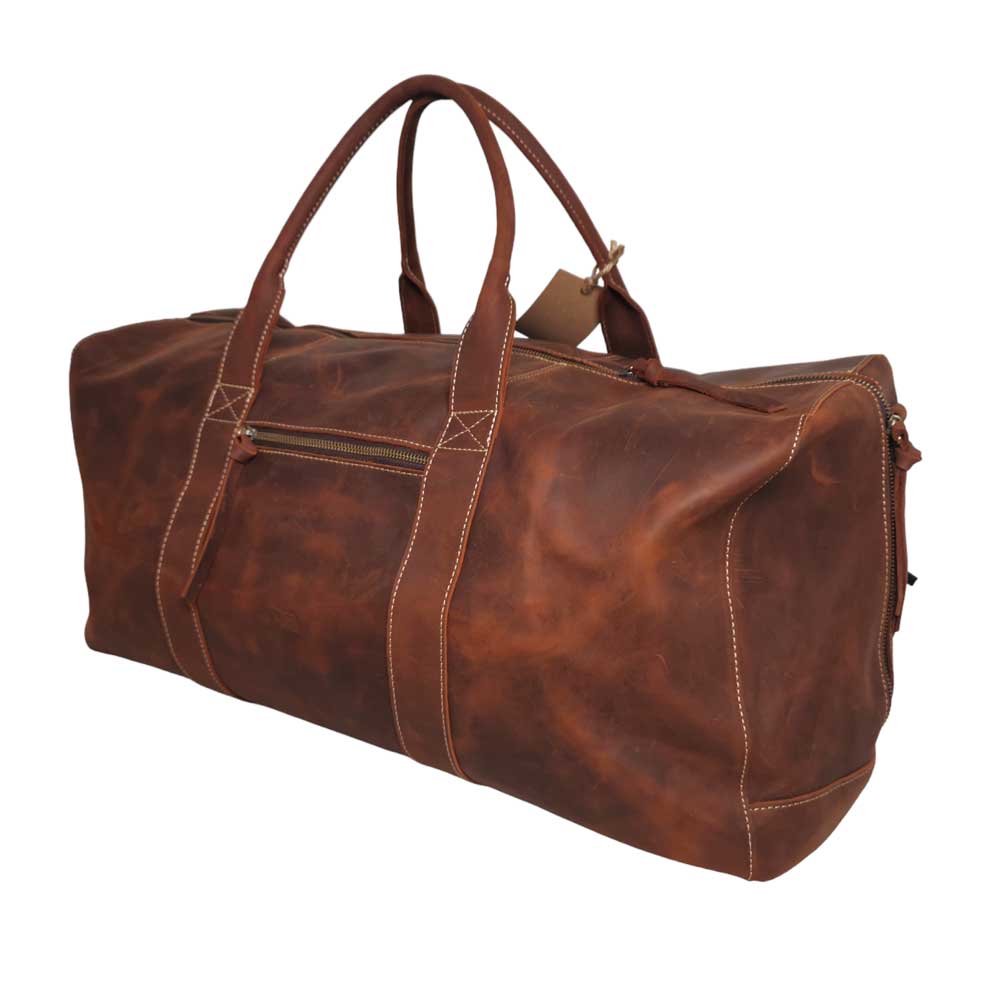 Kilimanjaro Genuine Full Grain Crazy Horse Leather Duffle Bag