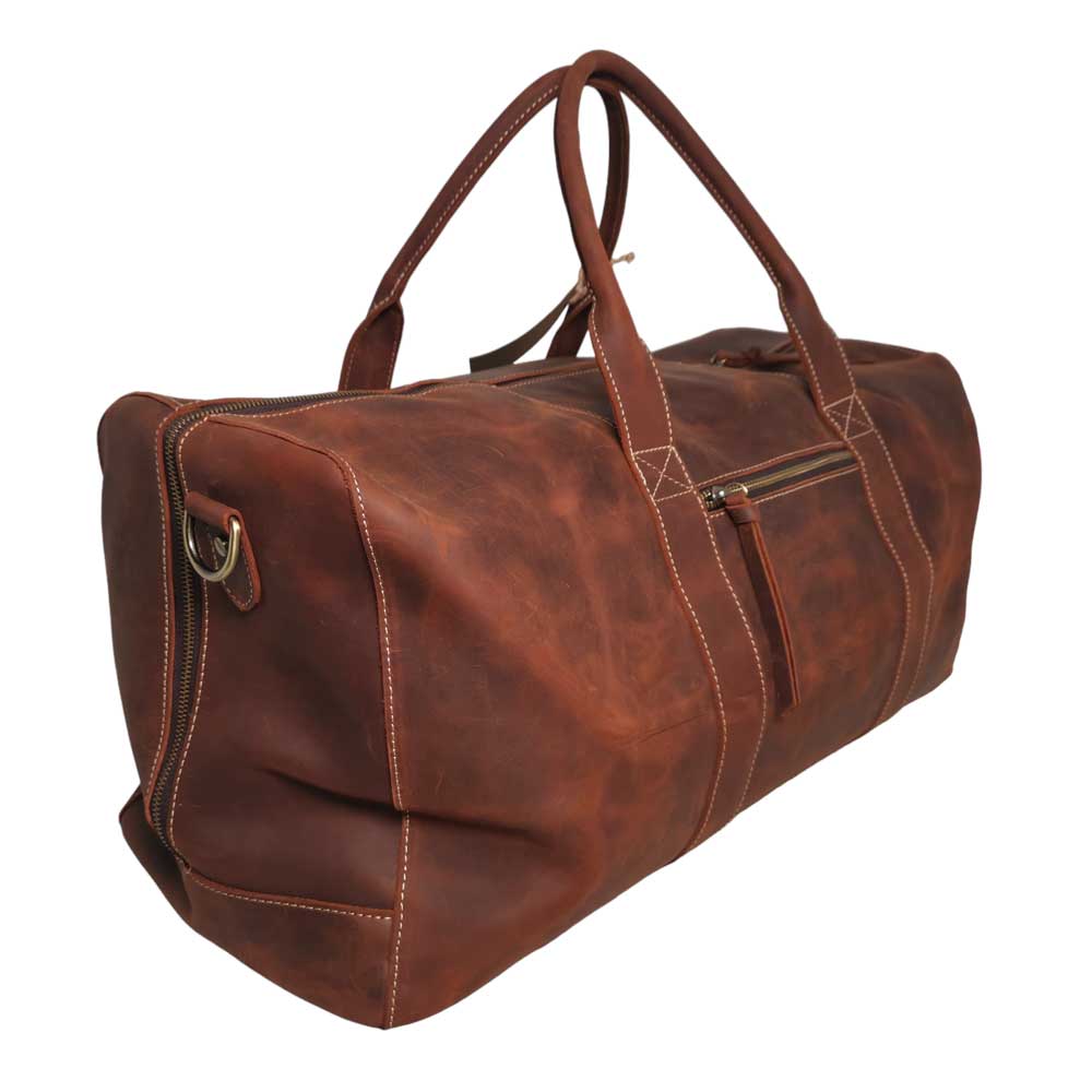 Kilimanjaro Genuine Full Grain Crazy Horse Leather Duffle Bag