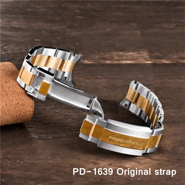Pagani Design 21MM Oyster Stainless Steel Bracelet (Two-Tone)