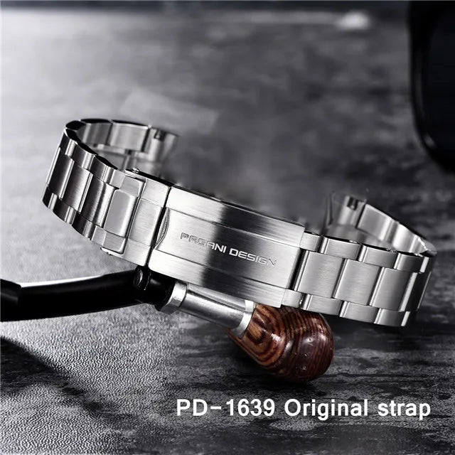 Pagani Design 21MM Oyster Stainless Steel Bracelet (Fully Brushed)