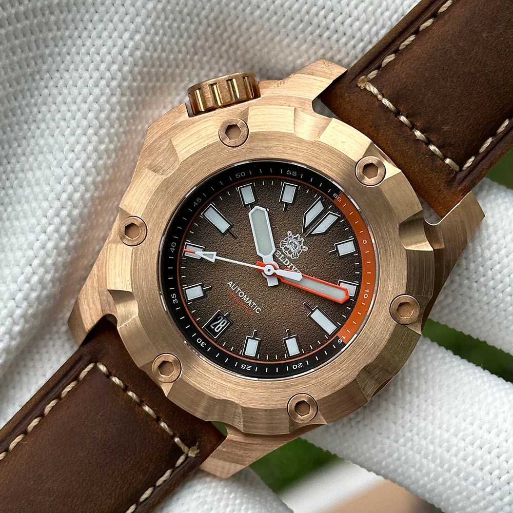 Steeldive SD1942S 45MM 1000M Solid CUSN8 Bronze Watch