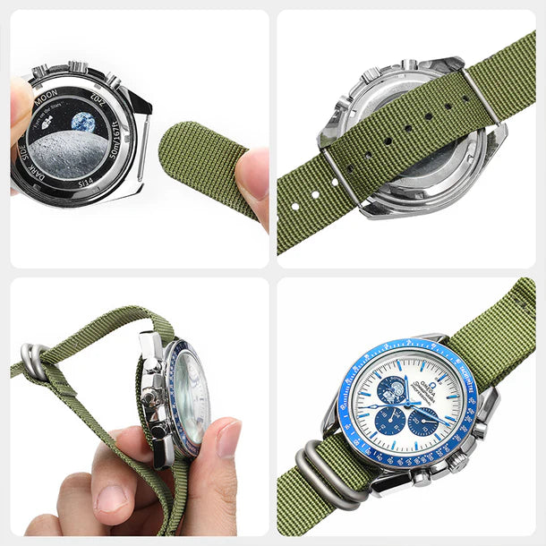 Steeldive Nylon Zulu Watch Strap Khaki