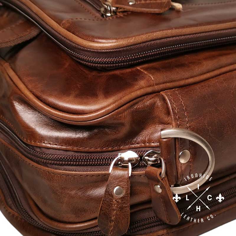 Vintage Voyager Full Grain Crazy Horse Leather Messenger Bag