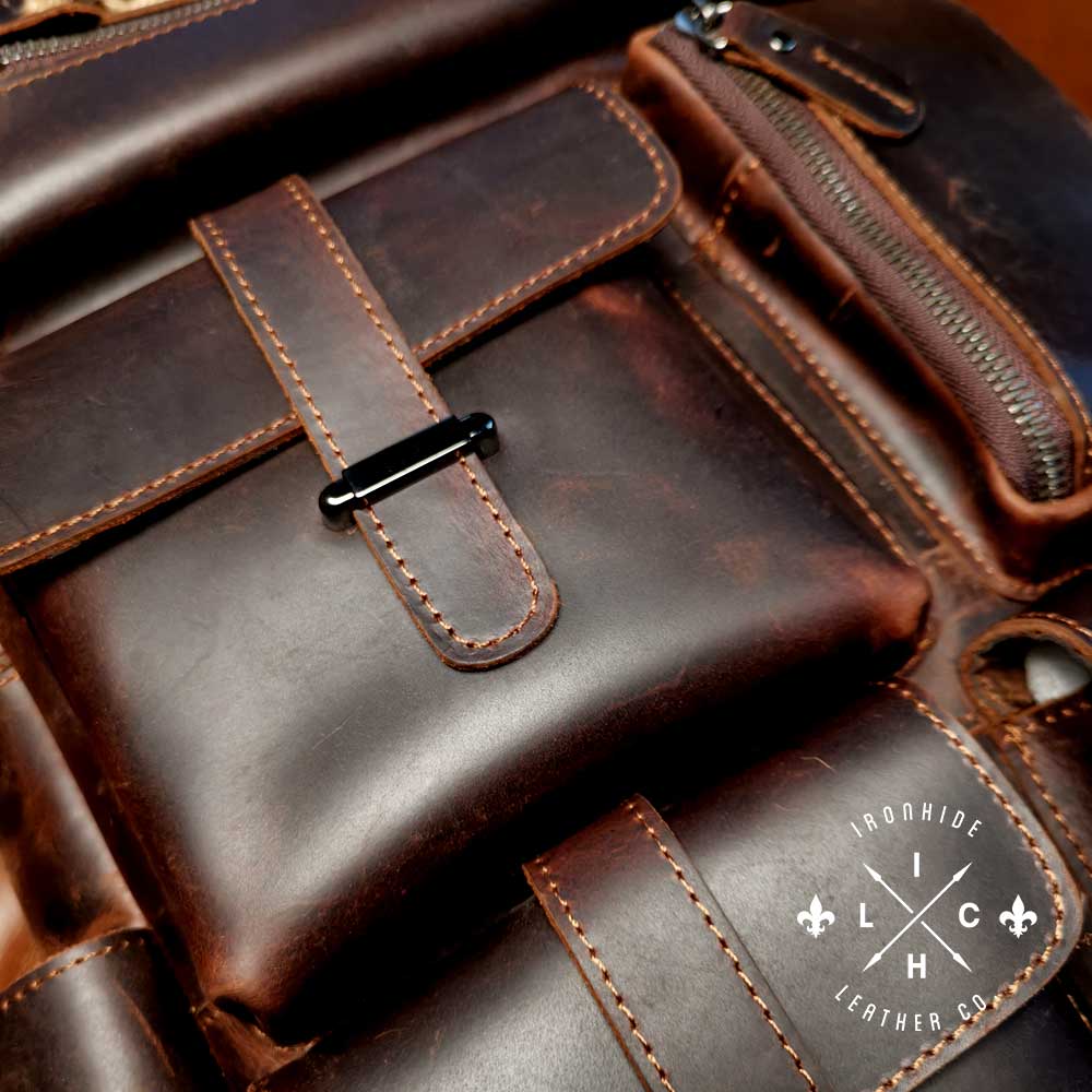 Vintage Women Men Canvas Backpack Crazy Horse Leather Laptop Backpack Large Capacity Retro Satchel School Bag Travel Rucksack