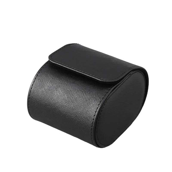 Single Watch Roll - Saffiano Black