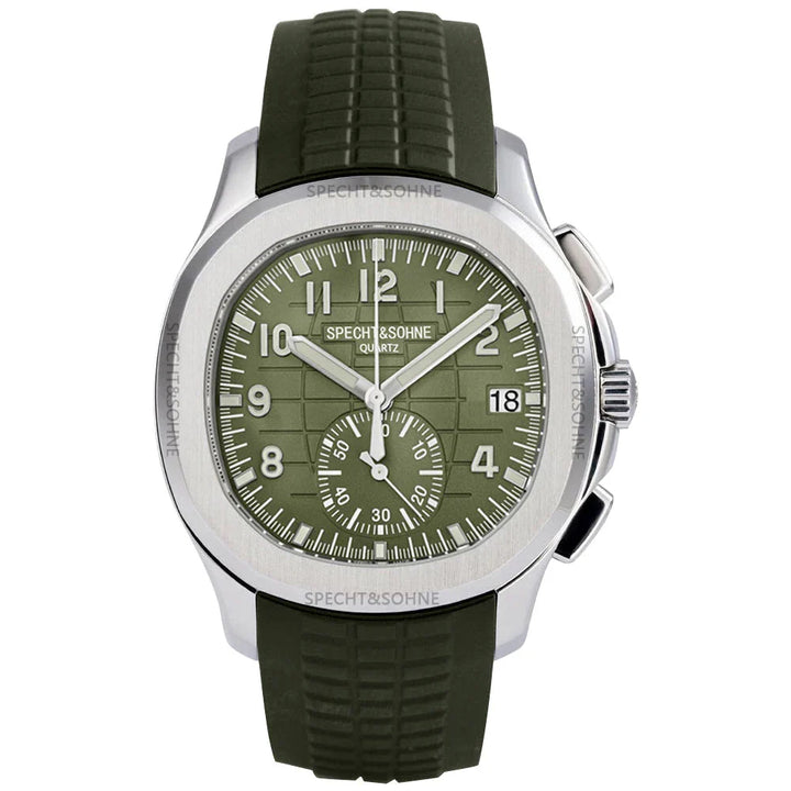 Specht & Sohne SP0006 Green Rubber Quartz Watch