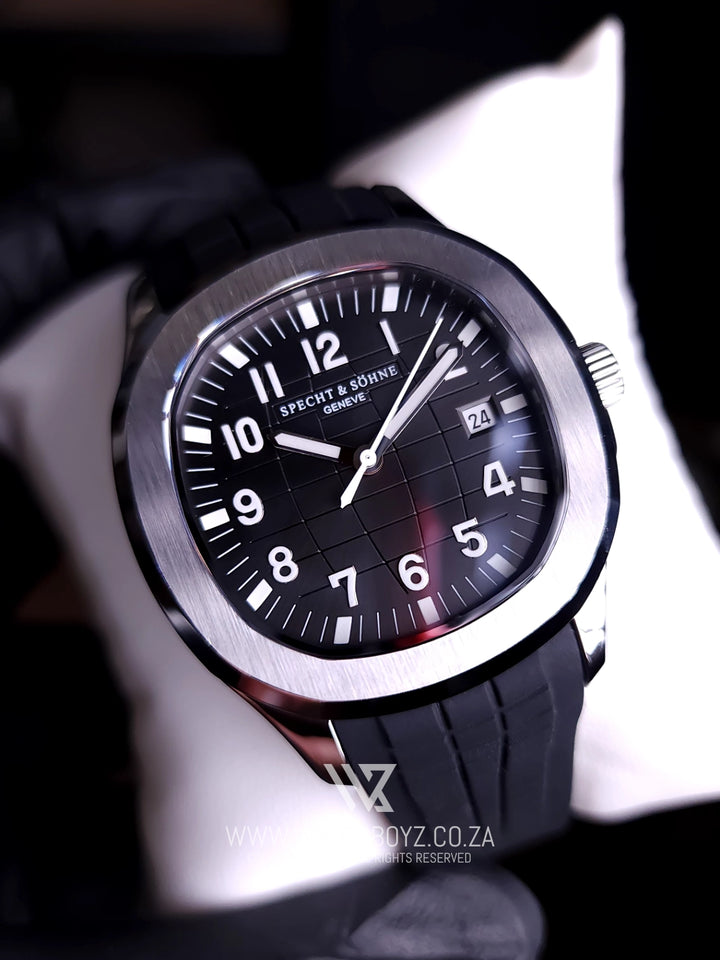 Specht & Sohne SP0008 Black Rubber Automatic Watch 02
