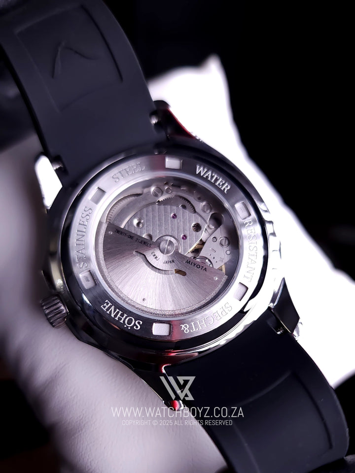 Specht & Sohne SP0008 Black Rubber Automatic Watch 03