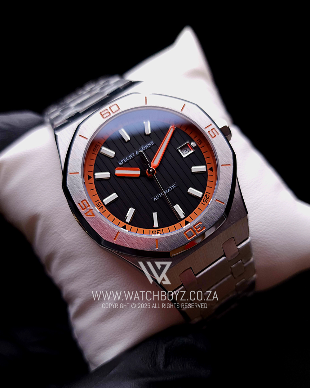 Specht & Sohne SP0018 Orange SS Automatic Watch 02