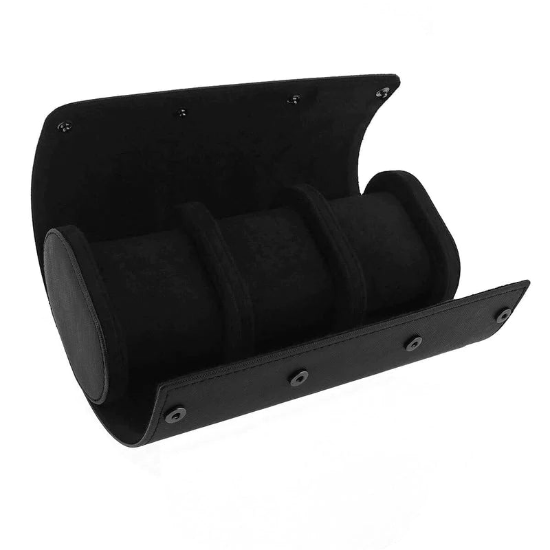 Tripple Watch Roll - Saffiano Black