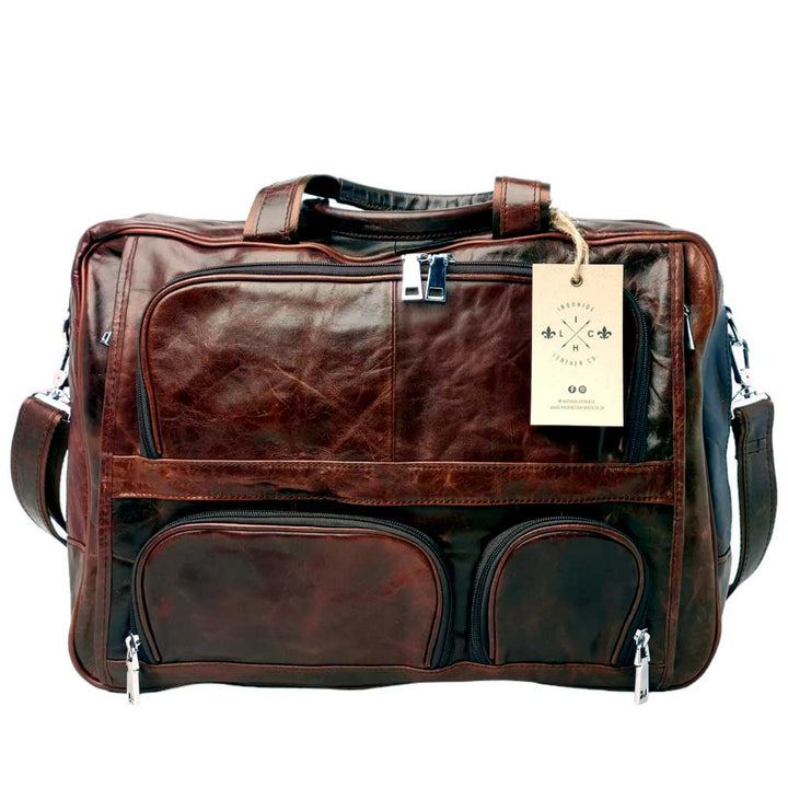 Vintage Traveler Full Grain Crazy Horse Leather Messenger Bag