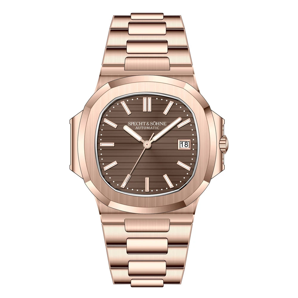 Specht & Sohne SP0010 42MM Rose Gold Automatic Watch 01