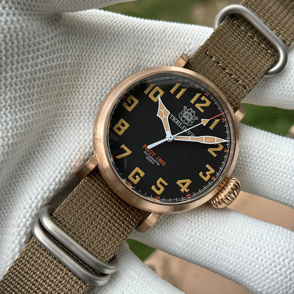 Steeldive SD1903S 200M CUSN8 Bronze Pilot Men Watch