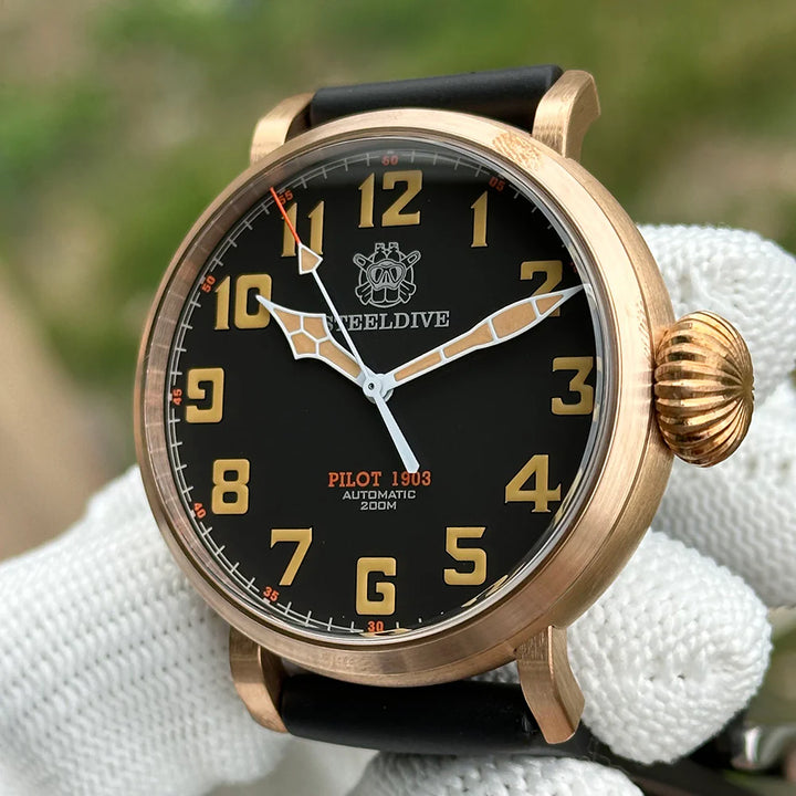 Steeldive SD1903S 200M CUSN8 Bronze Pilot Men Watch