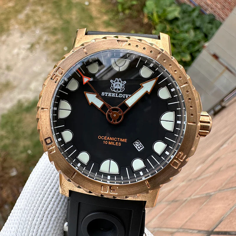 Steeldive SD1982S CUSN8 Bronze 46.5MM 25000M Dive Watch