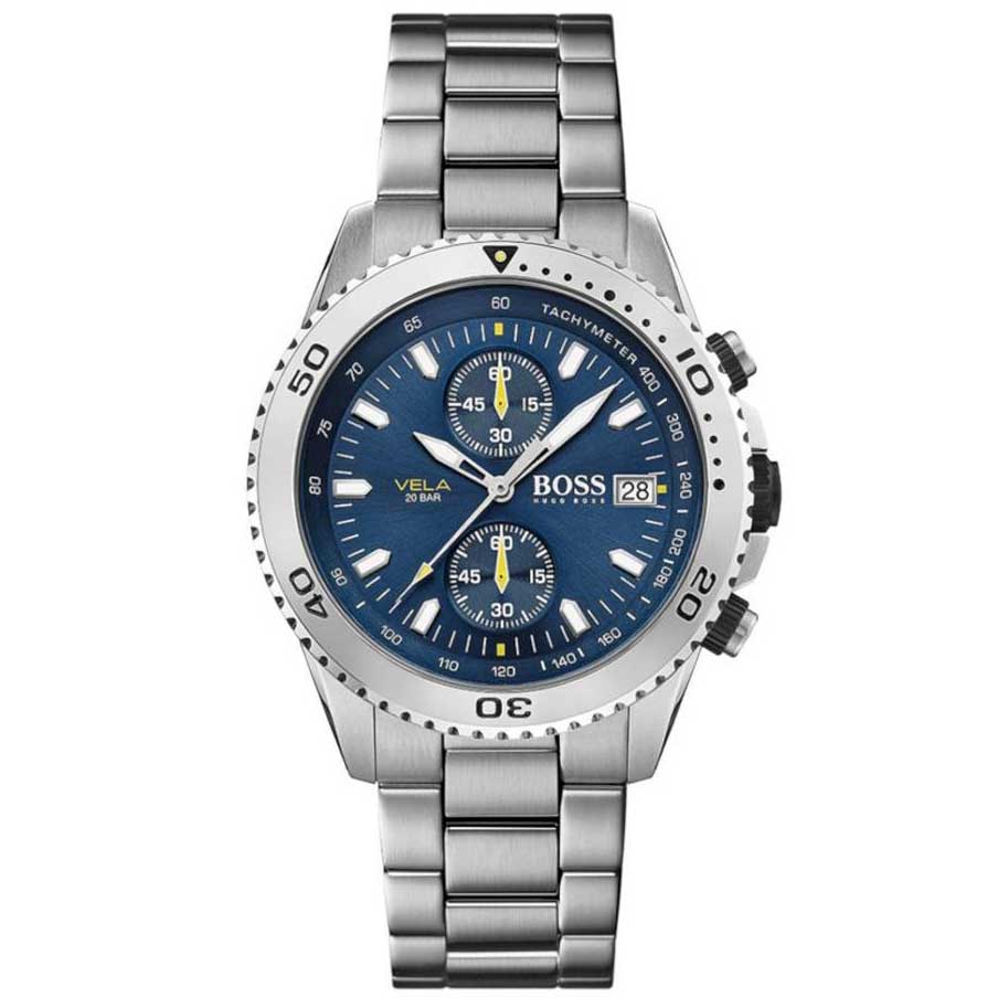 Hugo BOSS Vela Chronograph Stainless Steel Watch Ref: 1513775