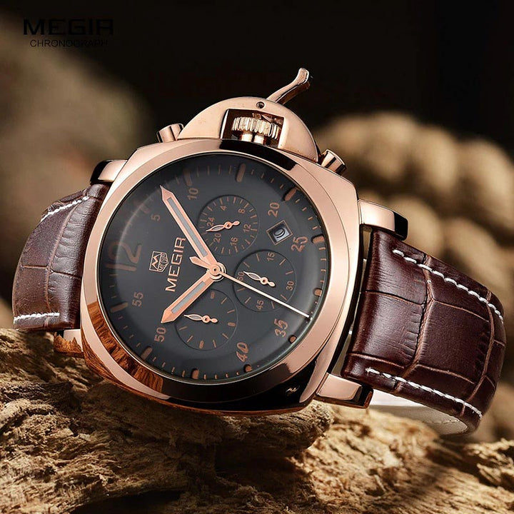 Megir 3006 "Luminor" Chronograph Watch | WatchBoyz