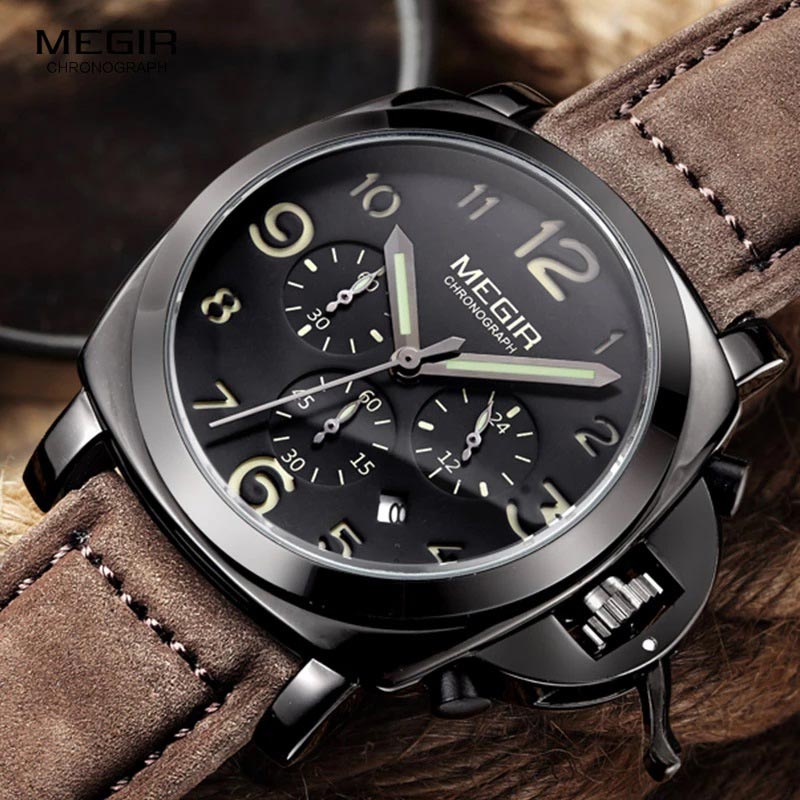 Megir 3406 "Luminor" Chronograph Watch | WatchBoyz