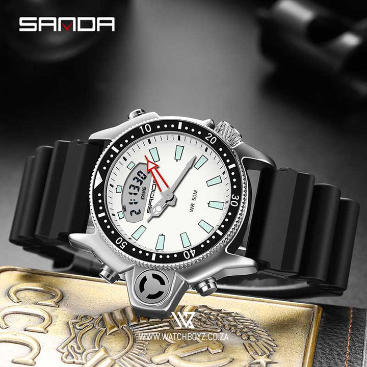 Sanda 3008 Digital Analog Watch